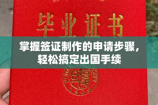 桐城掌握签证制作的申请步骤，轻松搞定出国手续