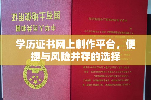 朔城学历证书网上制作平台，便捷与风险并存的选择